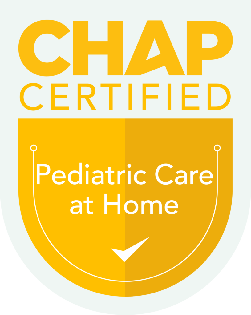 Carolina Caring Awarded CHAP Accreditation | Pediatric Care At Home Seal Pediatric Care At Home Seal